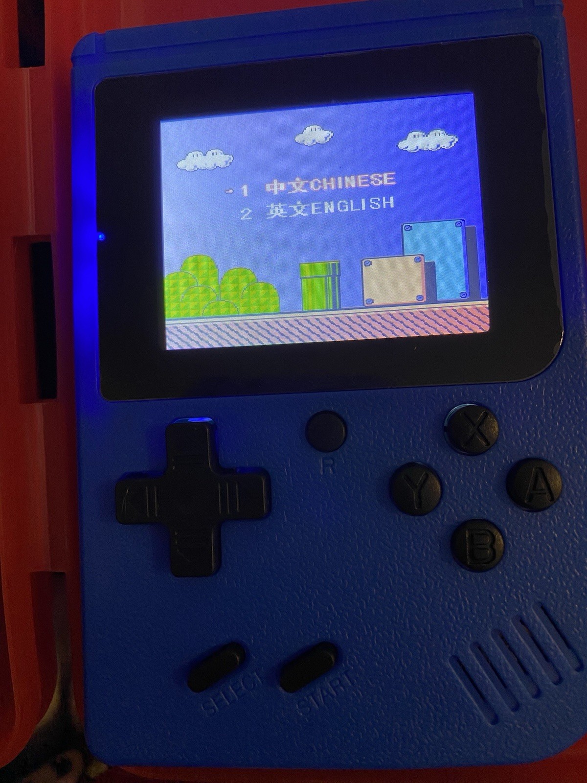 Gamebox Game Box Plus Blue Handheld System USB-A RCA Support External Gamepad