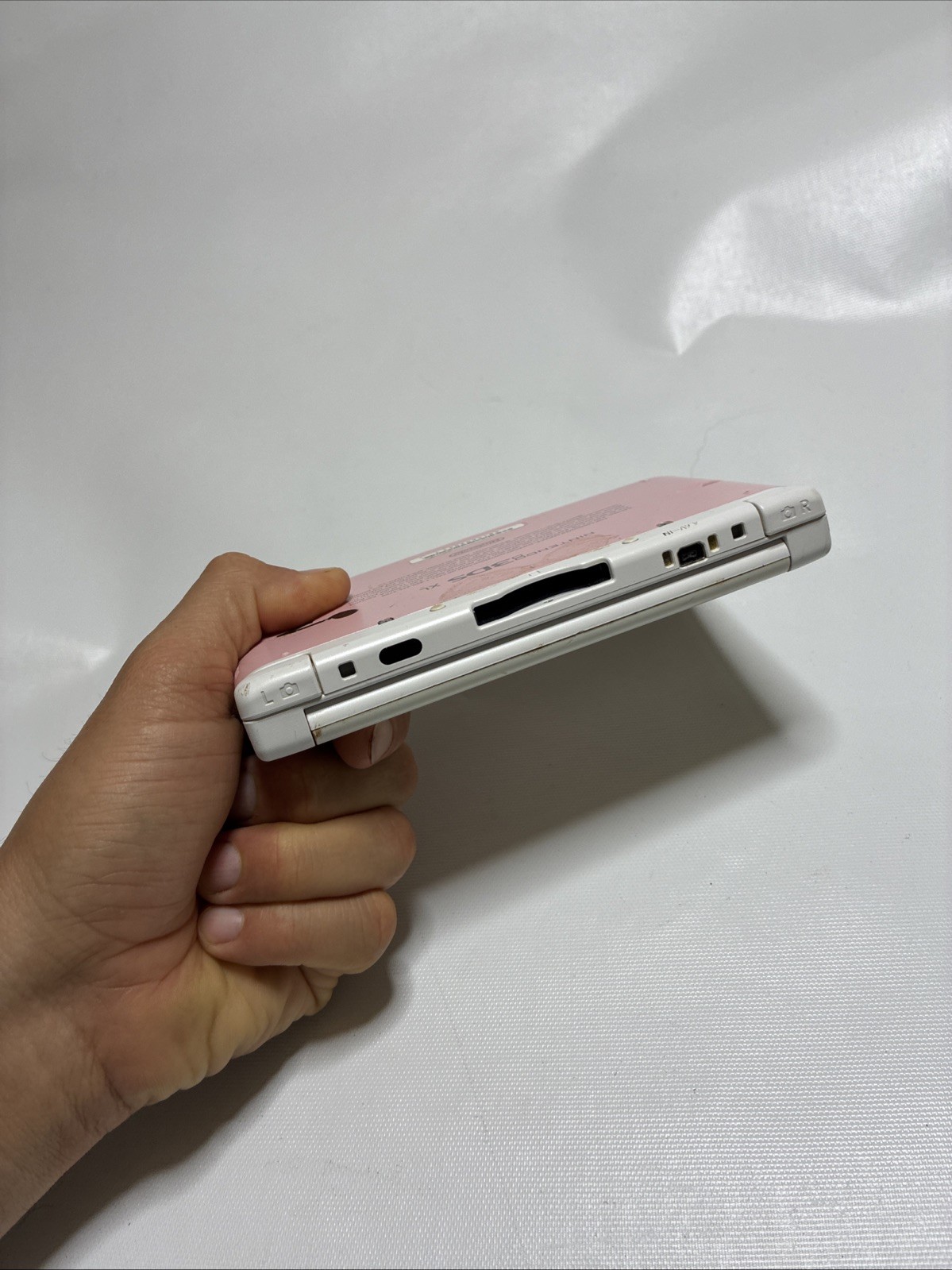 *PARTS* Nintendo Nintendo 3DS XL Handheld System Console Pink/White SPR-001 USA