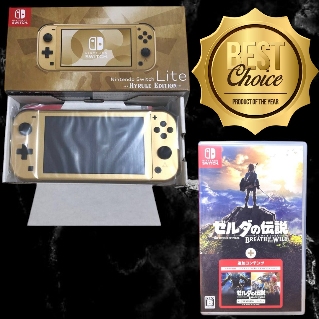 Nintendo Switch Lite Legend of Zelda Hyrule Limited Edition Console Gold select