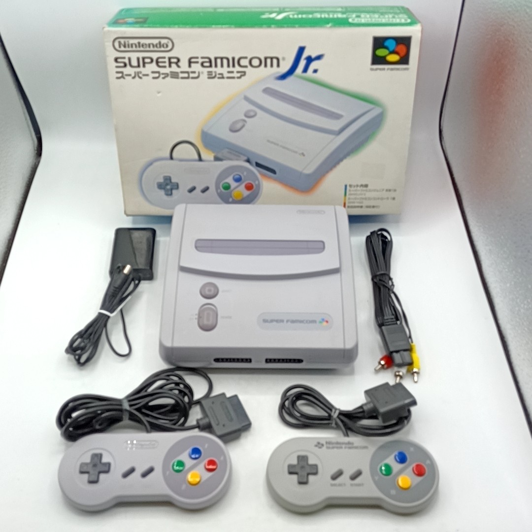 Nintendo Super Famicom Jr. Console w/ Accessories Boxed Set No Manual SFC SNES