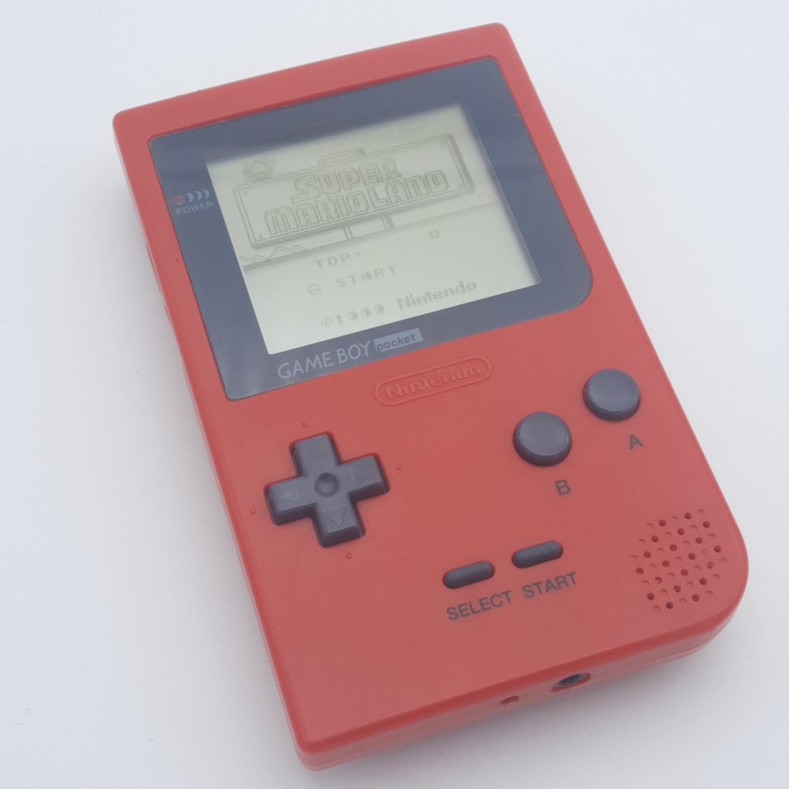 Nintendo Game Boy Pocket Red Handheld Console System MGB-001 – No Battery Cover