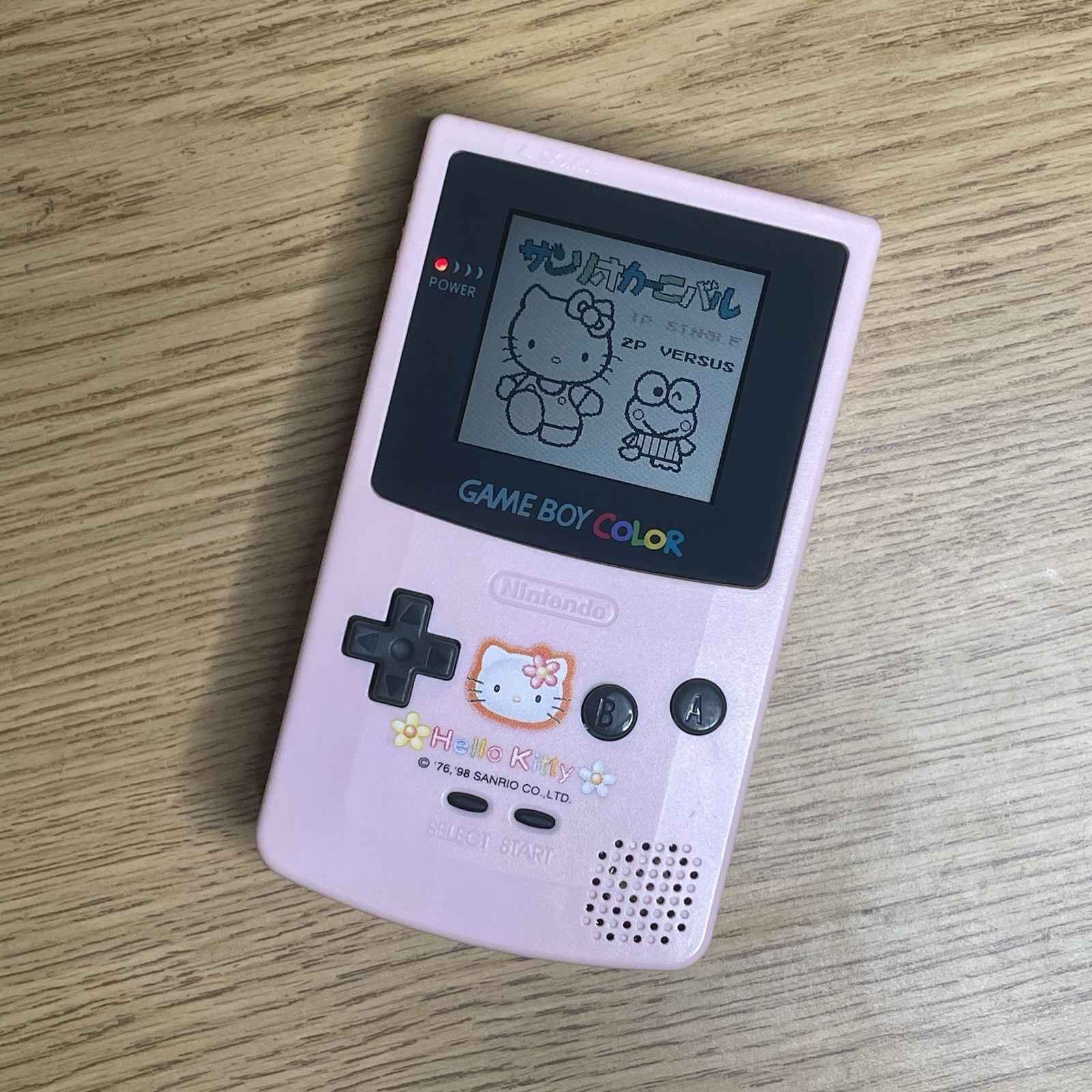 Nintendo GameBoy Color Hello Kitty Sanrio Pink Handheld Console CGB-001 Tested