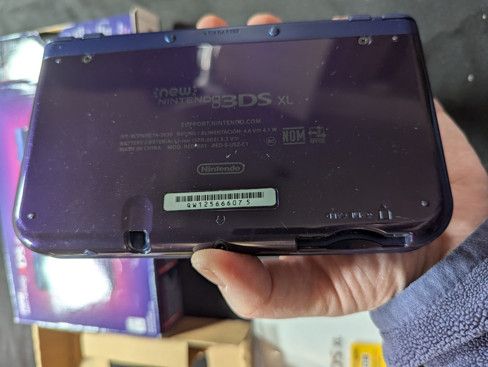 New Nintendo 3DS XL Galaxy Handheld Console CIB Matching Serials US