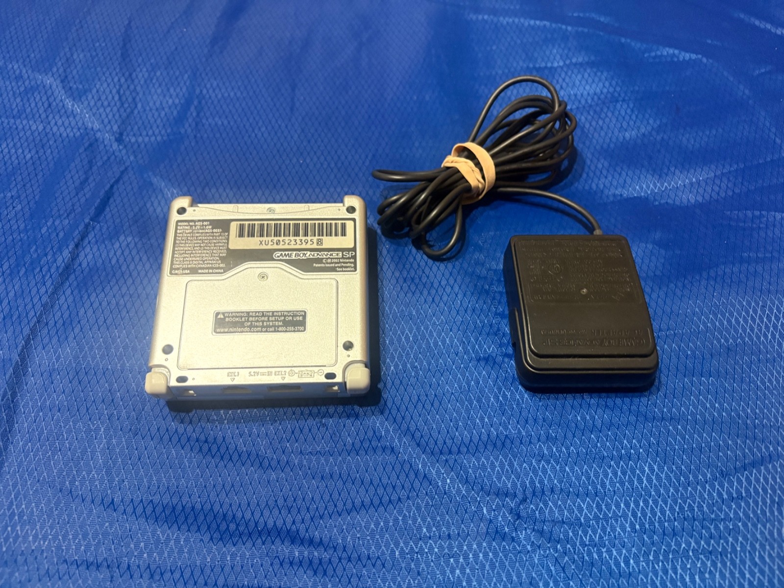 Nintendo Game Boy Advance SP Handheld System – Silver tested works