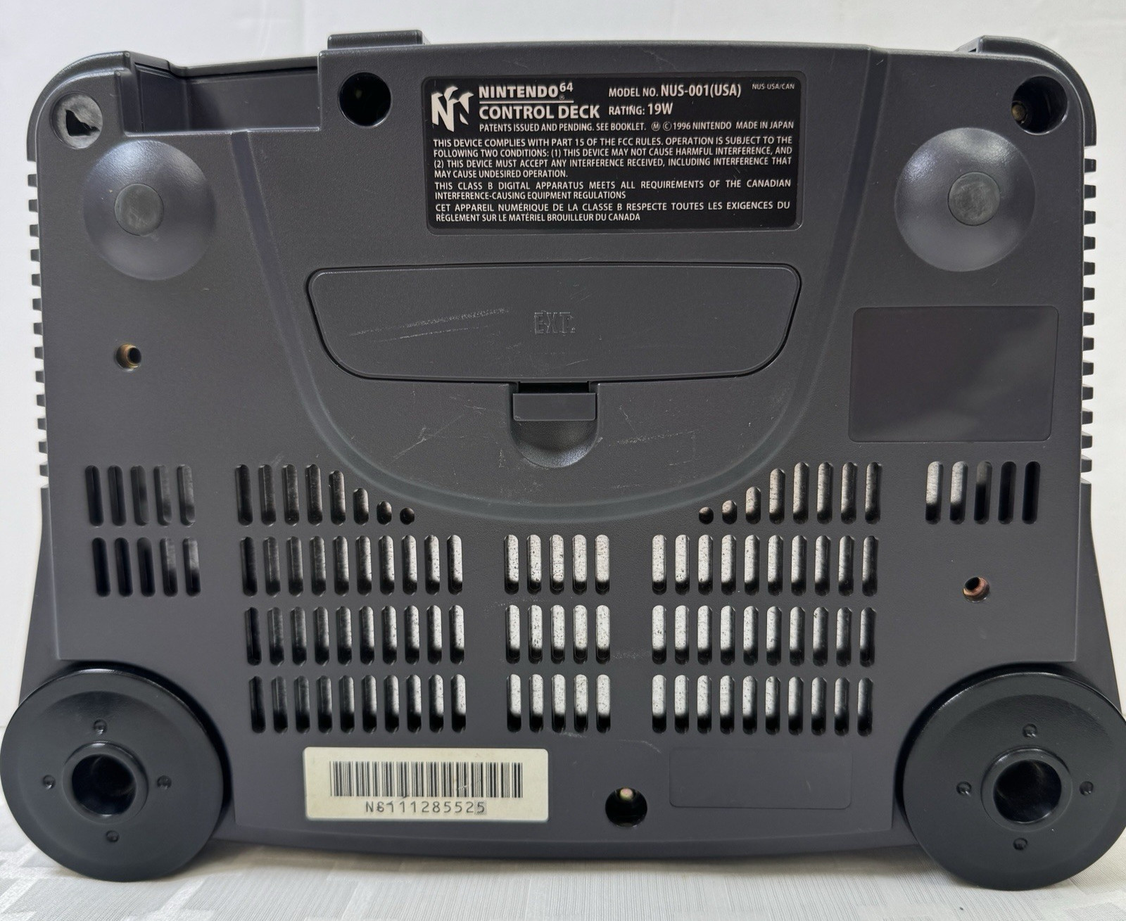 Nintendo 64 Console Bundle NUS-001 USA NS1 Serial # with Controller & Cables