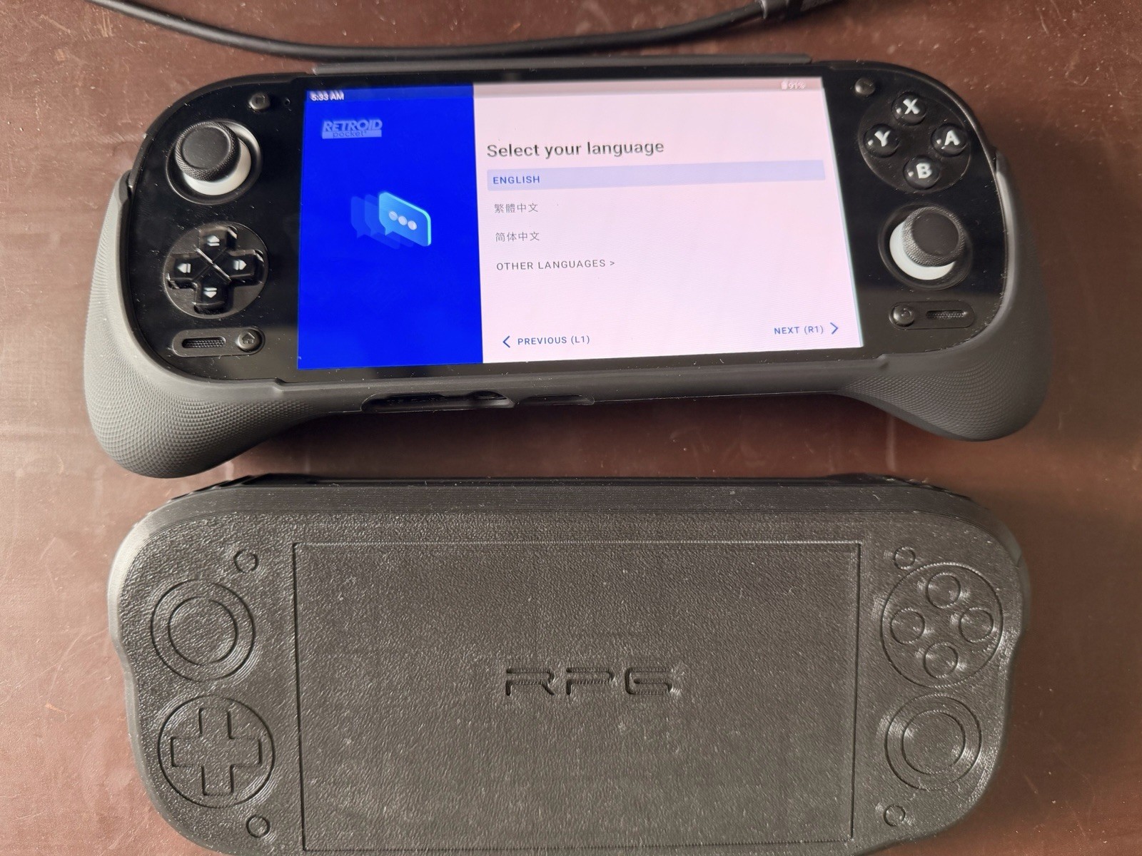 Retroid Pocket 6 Handheld System Video Game Console, Black 12Gb of Ram 256gb