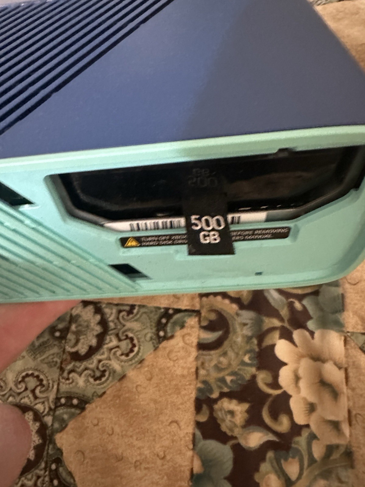 Xbox 360 E Special Edition 500GB Blue Console Near Cib Lot Read Description