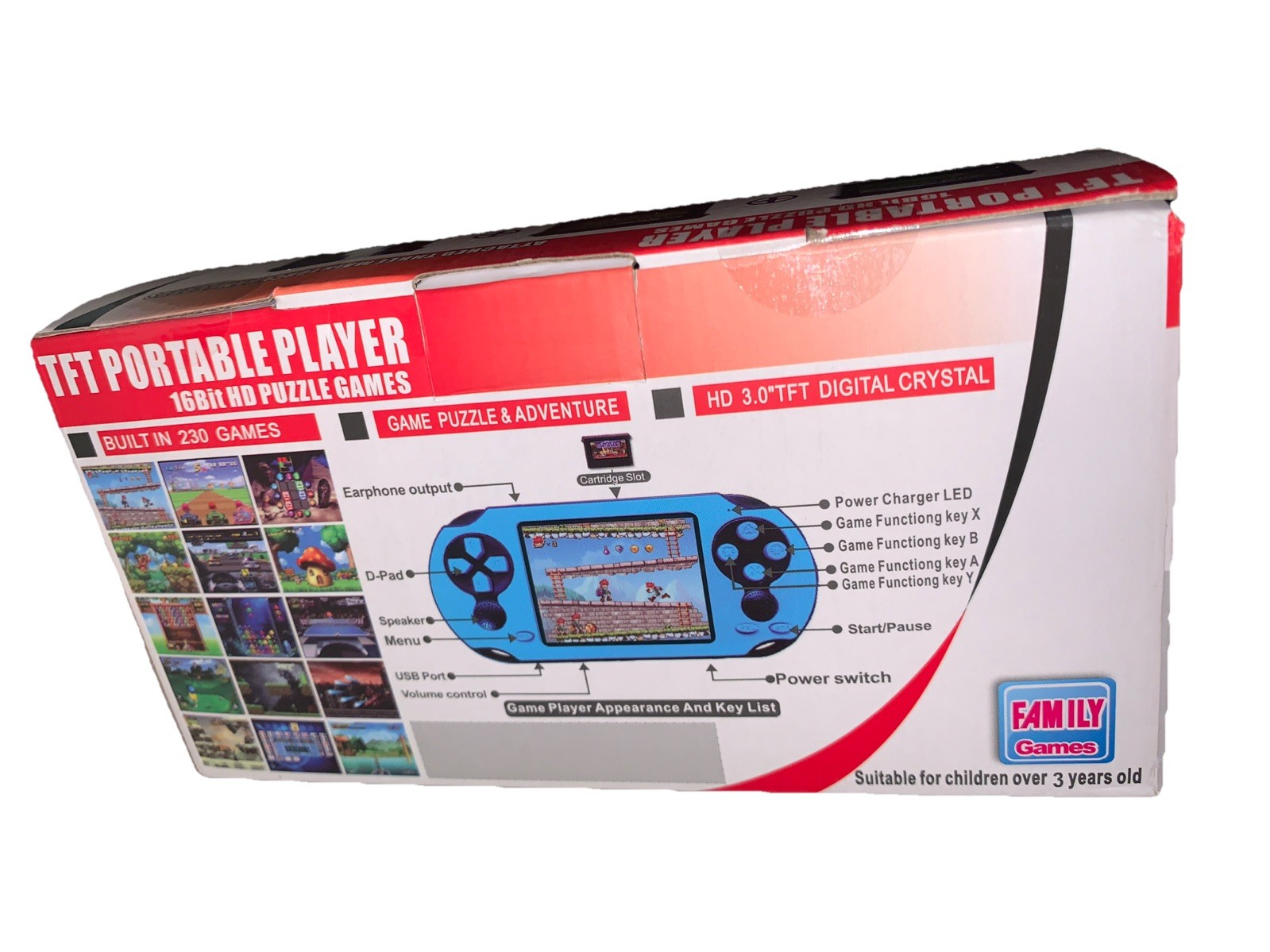 Classic Retro Handheld Gaming System – 230 Games,