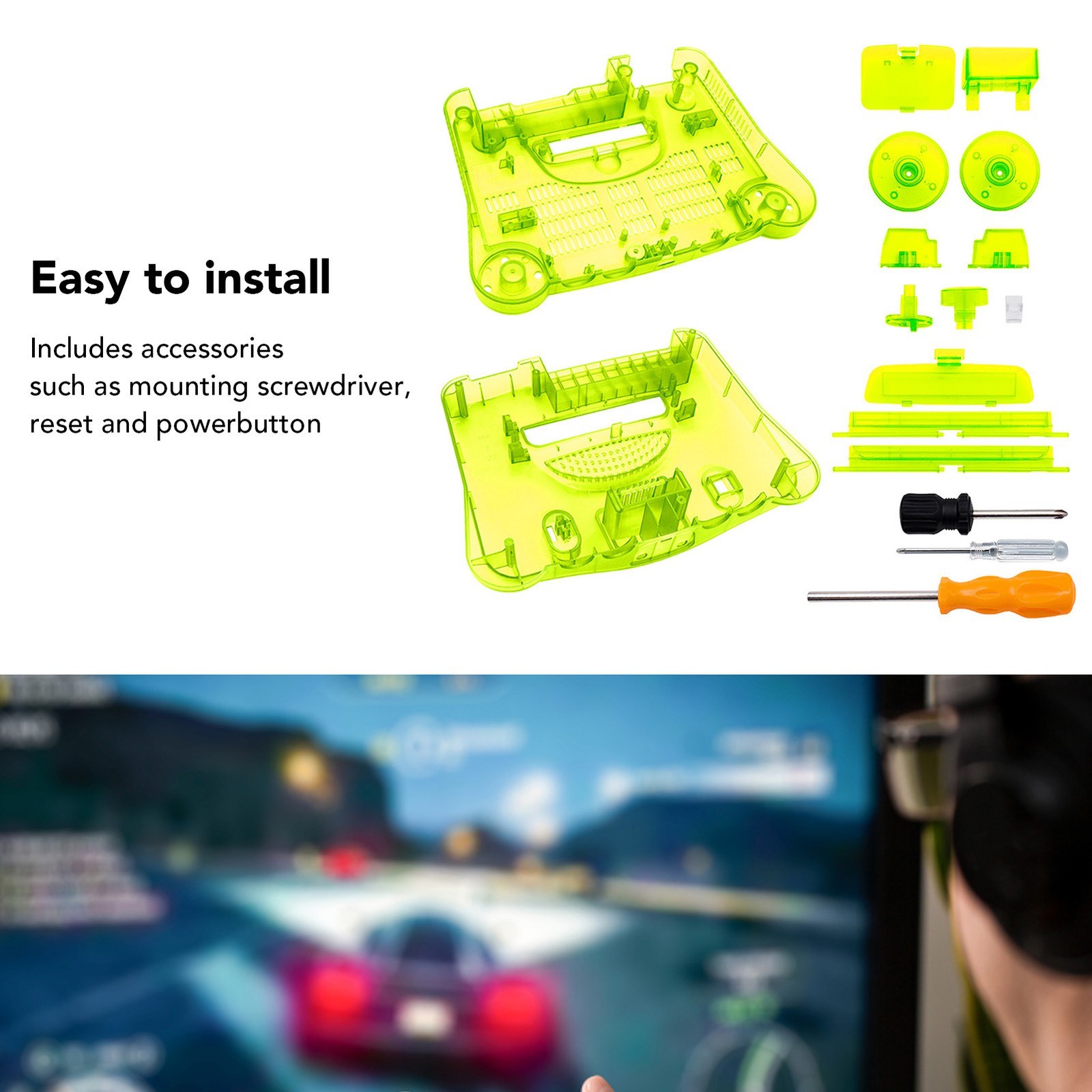 Retro ABS Sturdy Game Console Replacement Shell For N64 Recommended