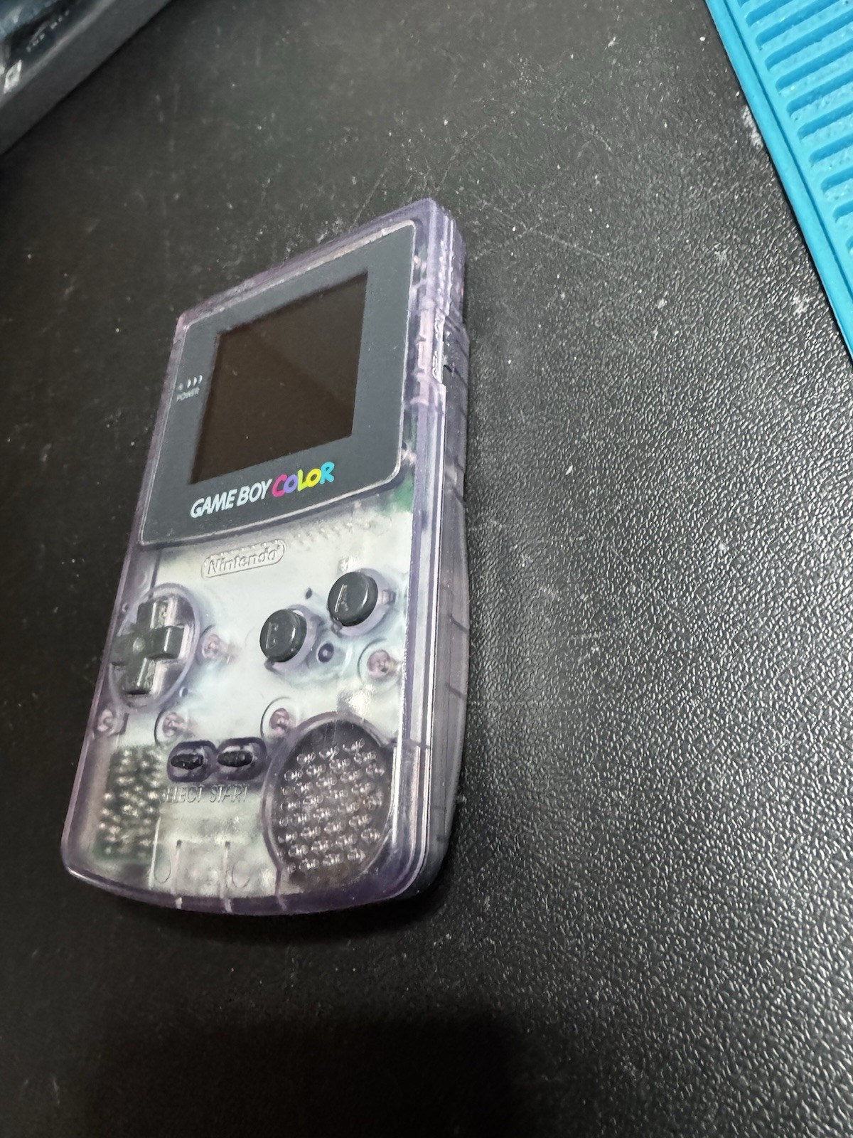 Nintendo Game Boy Color Atomic Purple W/ 4 Games Tested Works Great Yugioh Buffy
