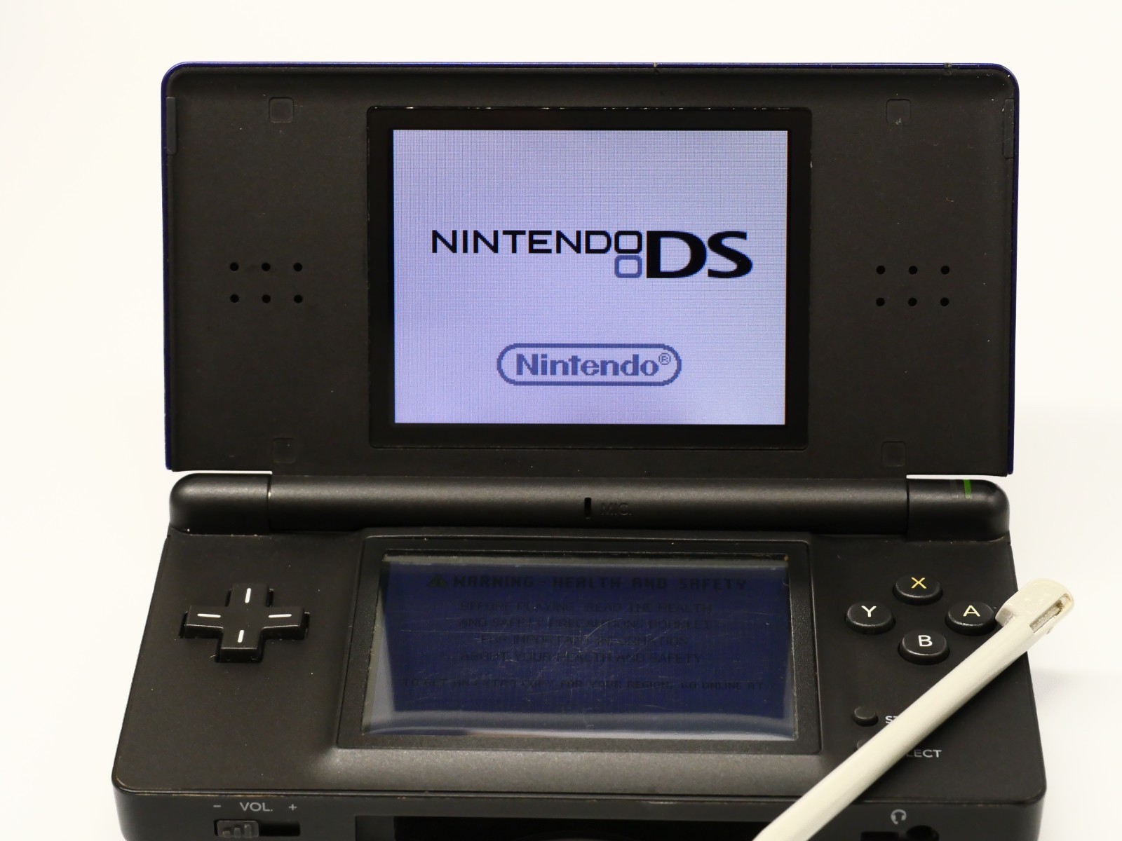 Nintendo DS Lite Console Blue w Stylus + Mario Party Game