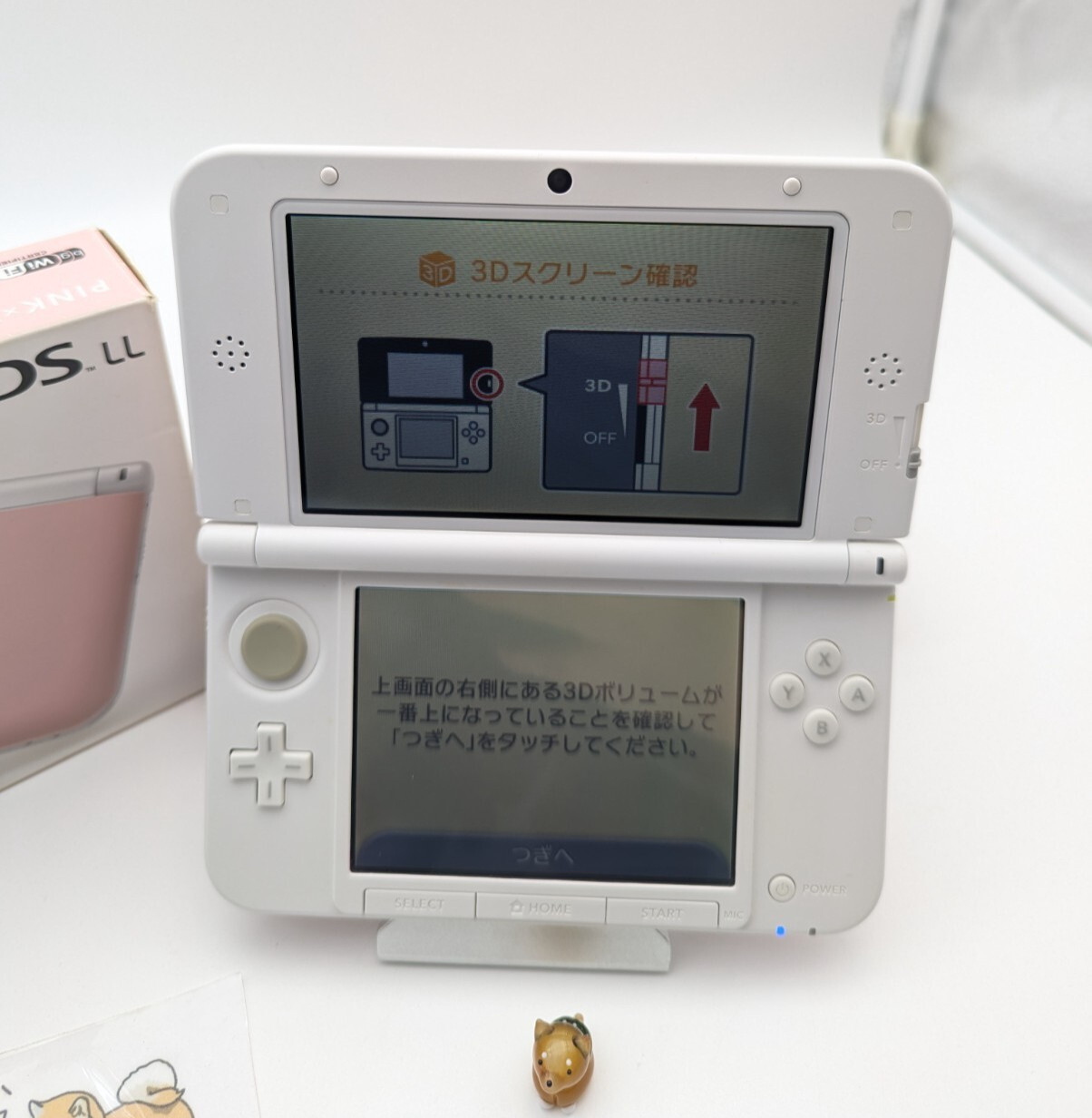 Nintendo 3DS XL LL Pink White SPR-001 Console Japanese ver. w/box