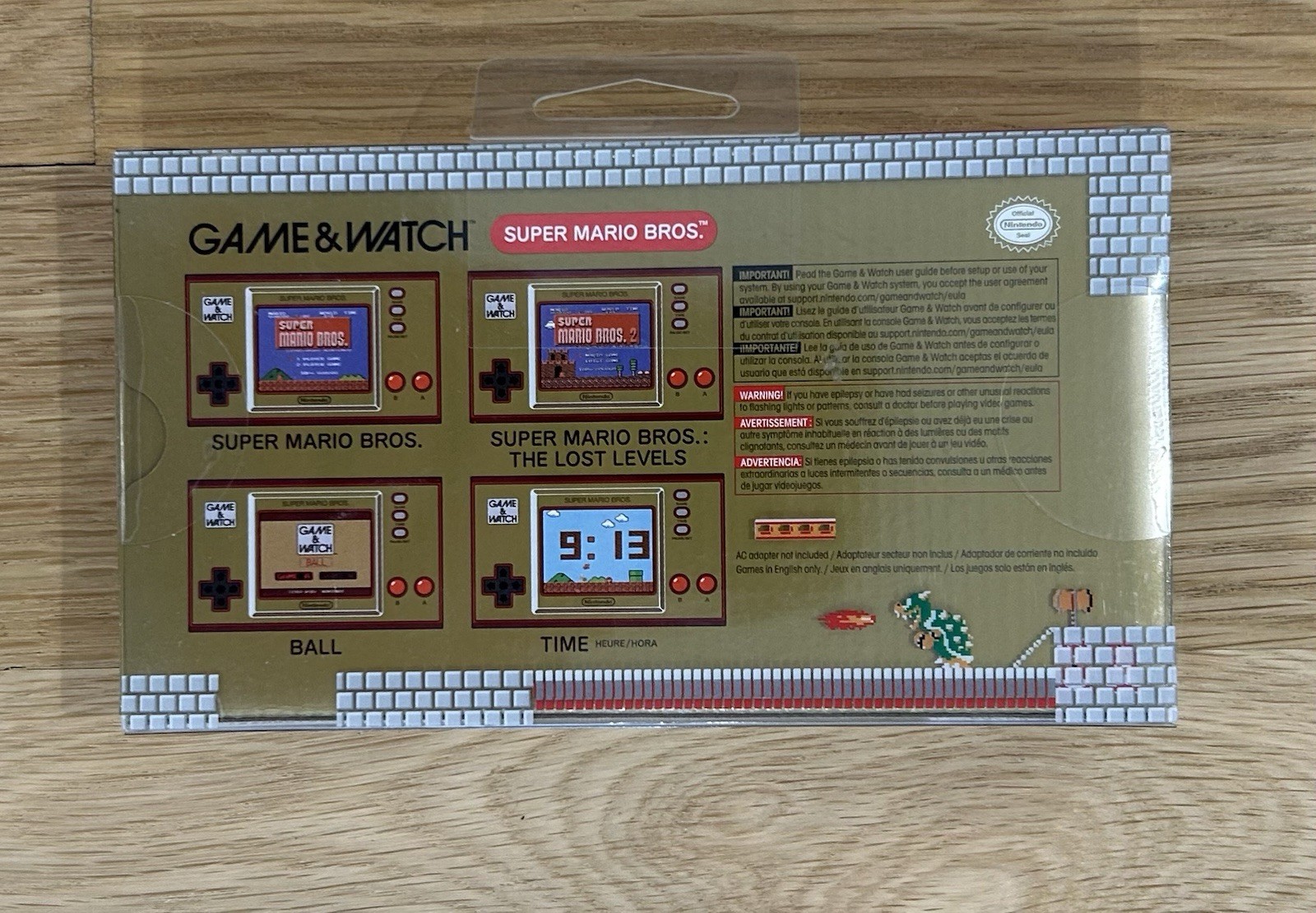 NEW Nintendo Game and Watch Super Mario Bros Color Handheld 35th Anniversary