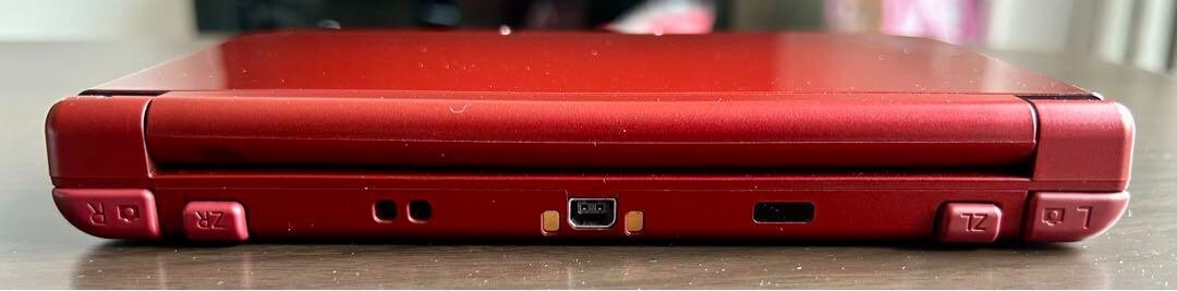 New Nintendo 3DS XL LL Metallic Red Console Stylus Working Tested Japanese ver