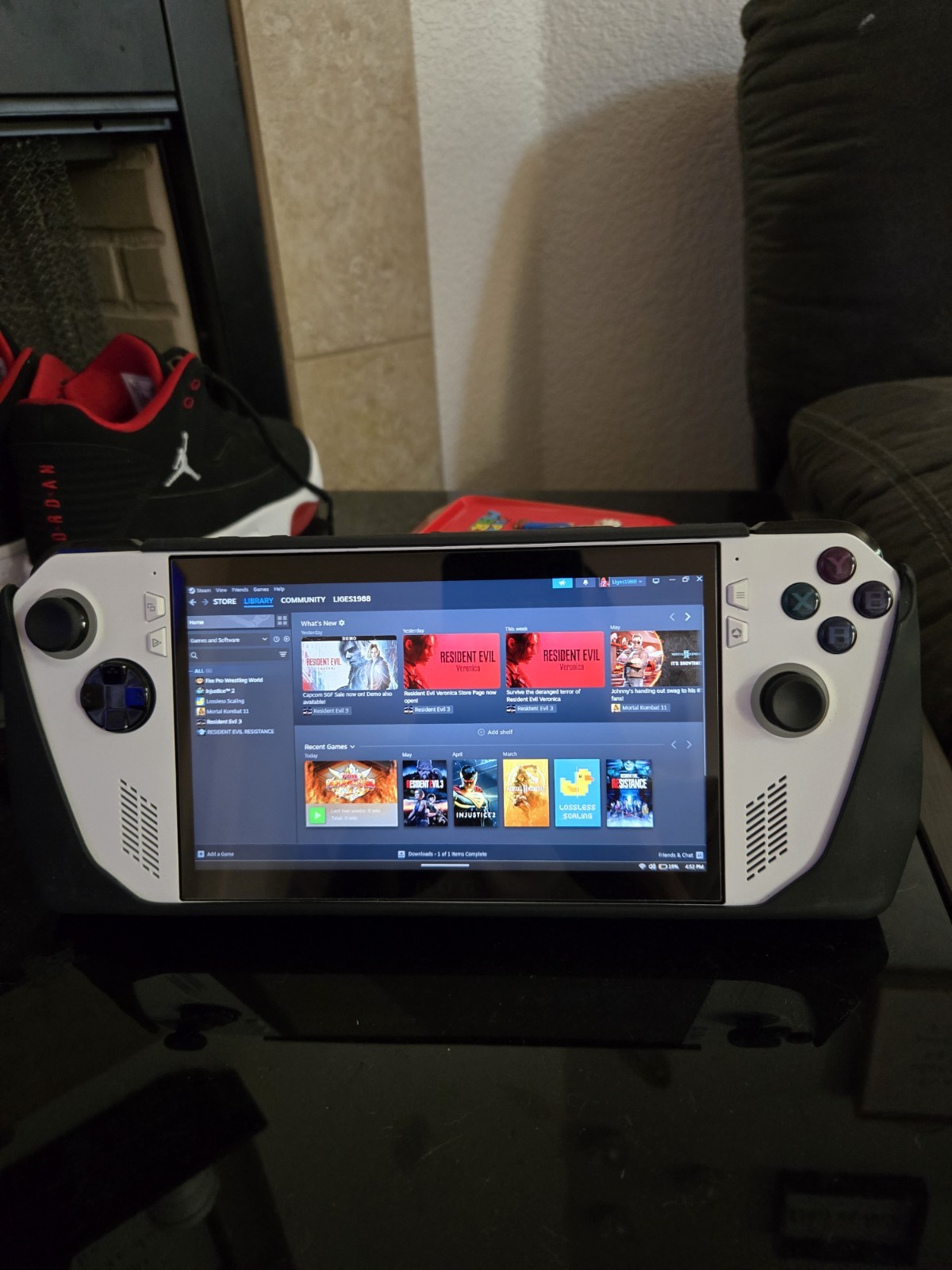 ASUS ROG Ally RC71L White 512GB Windows Handheld System 1080p Wi-Fi
