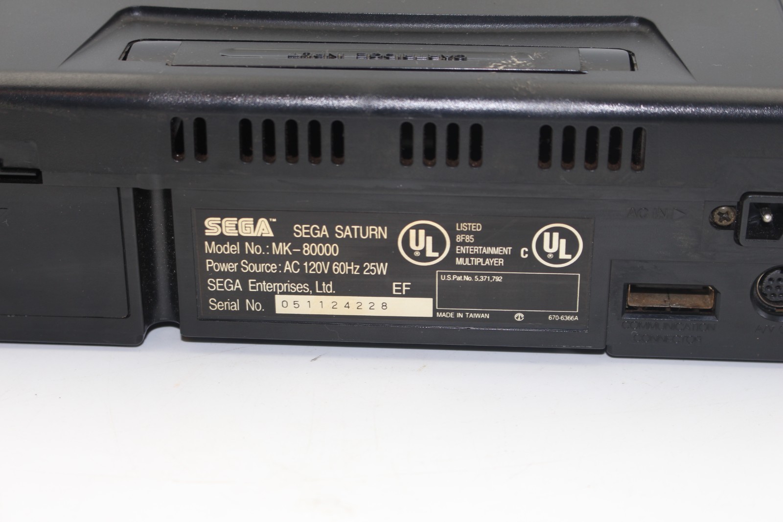 SEGA Saturn Model 1 MK-80000 Console Only – Powers On, Doesn’t Read Discs