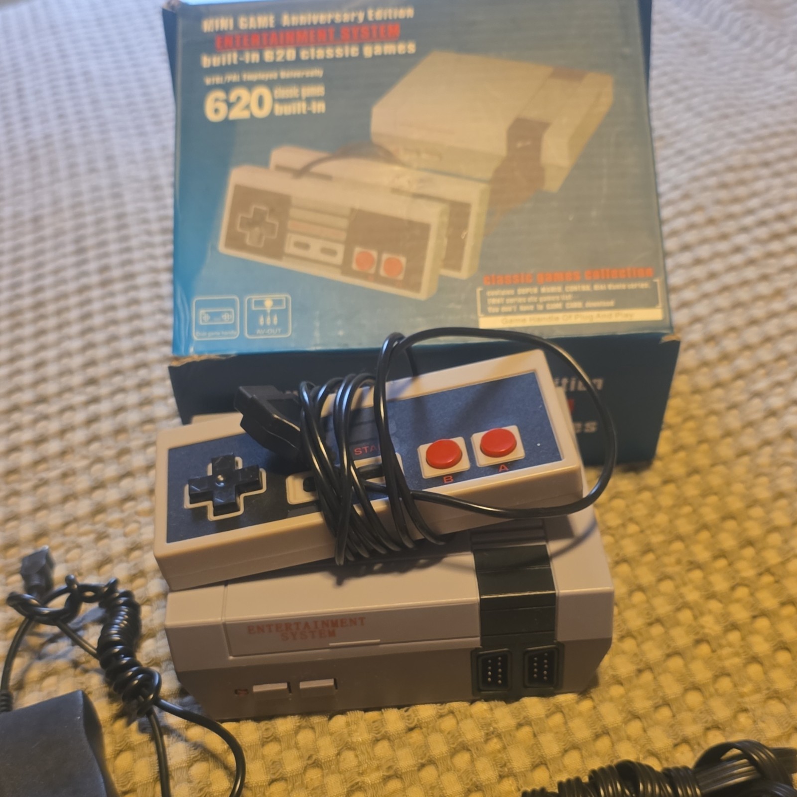 Mini Game Anniversary Edition NES Home Console, 620 Built-In Games, Plug & Play