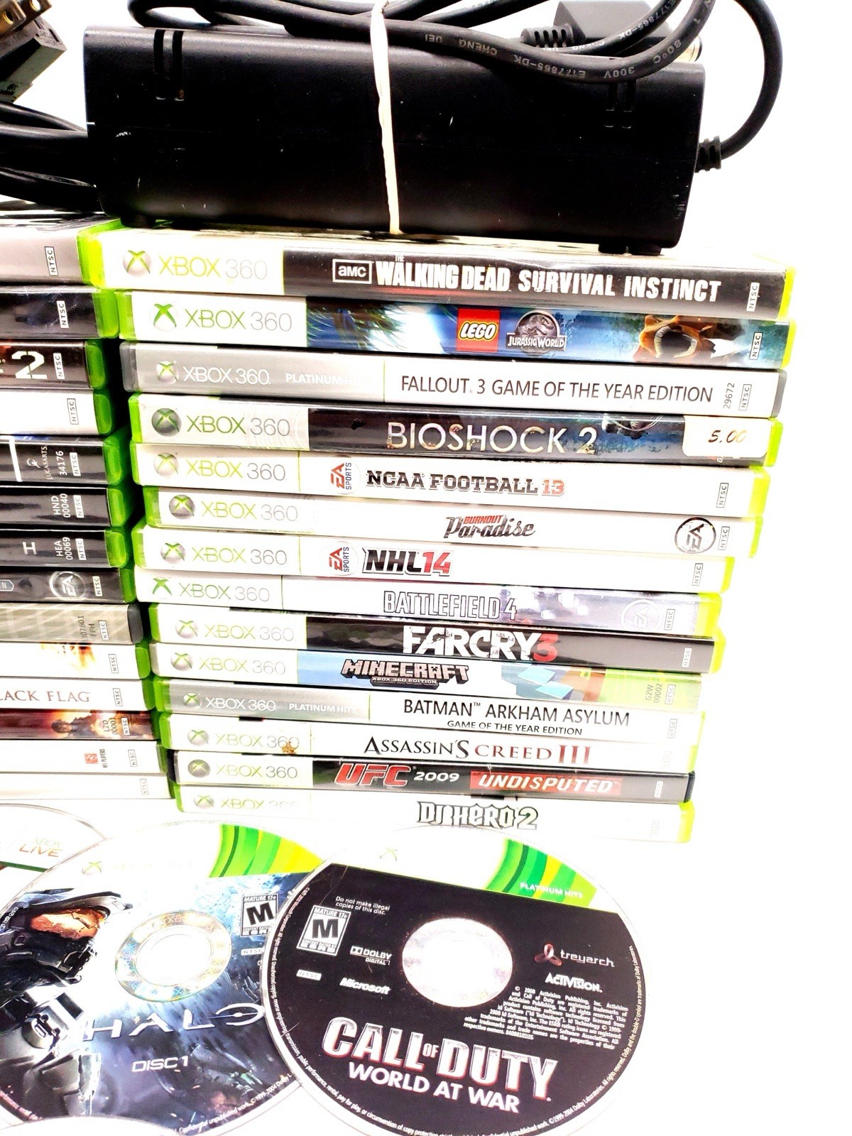 Microsoft Xbox 360 S Console – Black (1439) 250GB Drive & 34 Games SYSTEM WORKS
