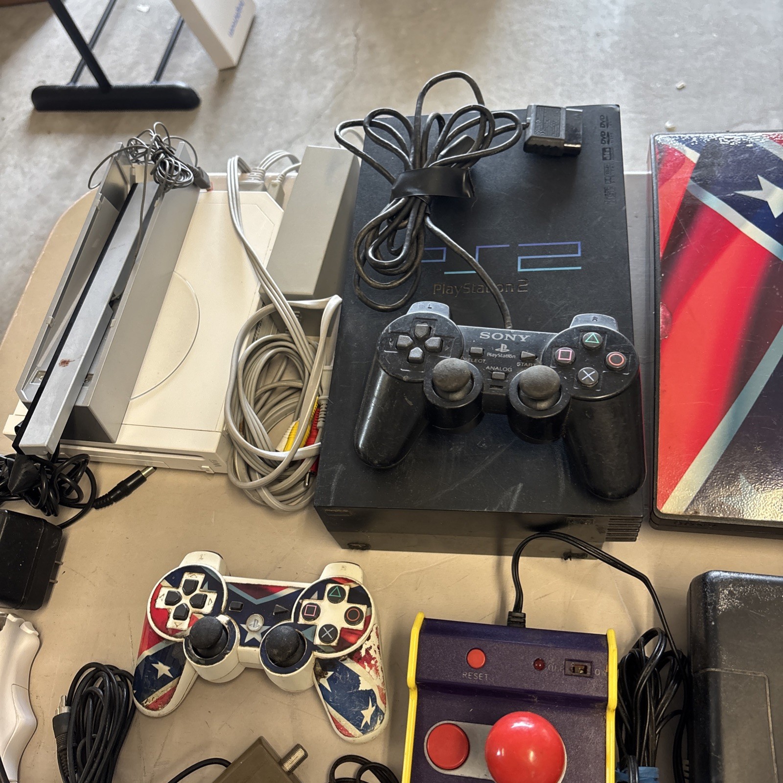 Two Nintendo, PS3, PS2, Sega, And Wii, Various Games, Controllers – NOT TESTED