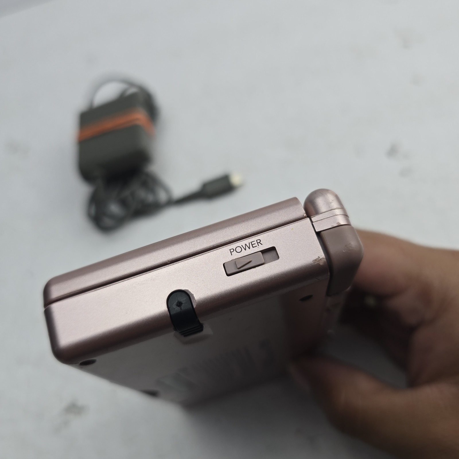 Nintendo DS Lite Metallic Rose Pink Handheld System W/ Charger