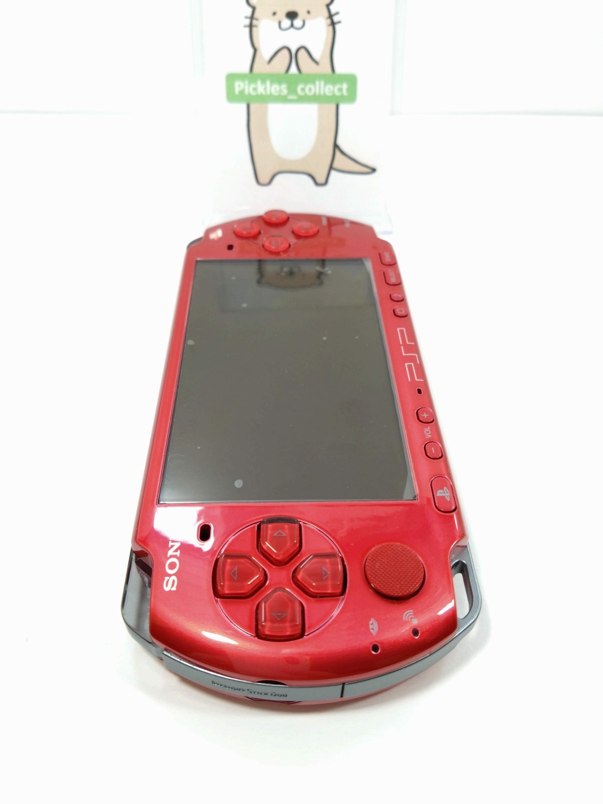 PSP 3000 Radiant Red Console only No Batery Tested Region Free Sony 0427B
