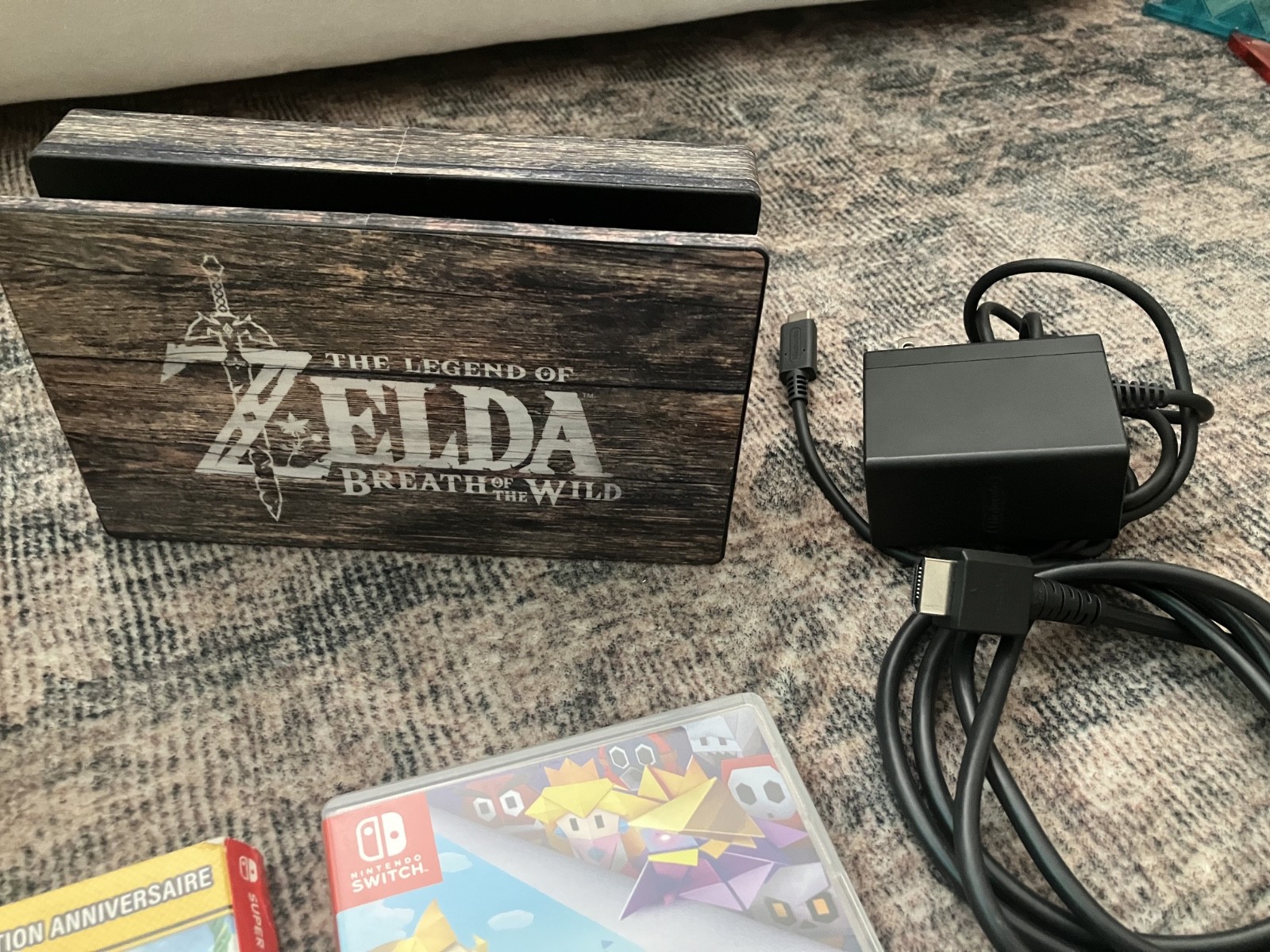 Nintendo Switch Console Bundle Dock Charger Games Accessories + 1 optional item