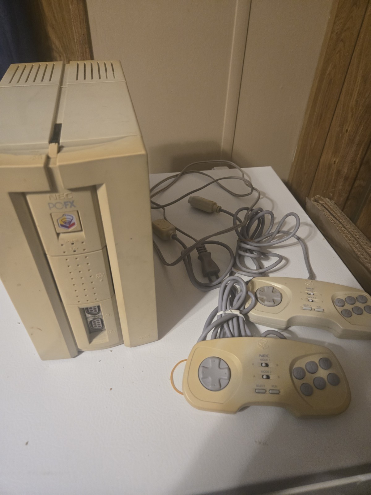 NEC PCFX Console with Controller and AV Cable + Memory Card. Tested Working.