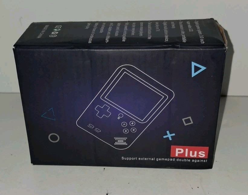 New! Game Box Plus Handheld White Console Gaming System w/400 Preloaded Games