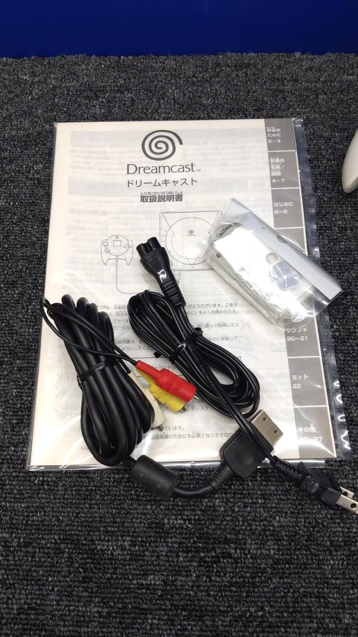 Sega Dreamcast HKT-3000 Console with Box AC Adapter and Cables Used