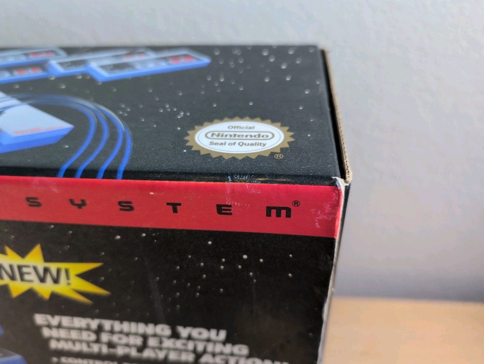 Nintendo NES SPORTS SET Console + Box, Cords, Satellite, 4x Controllers CIB