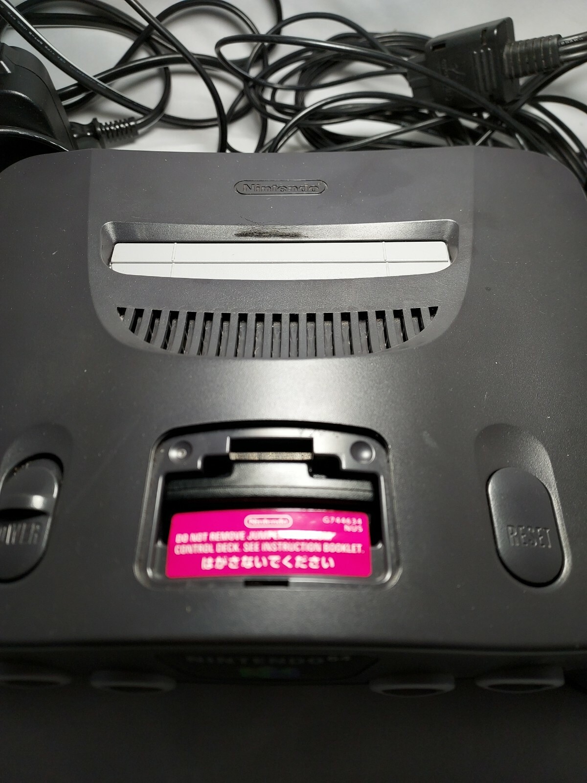 Nintendo 64 Console charcoal gray bundle with 9 games+2 controllers