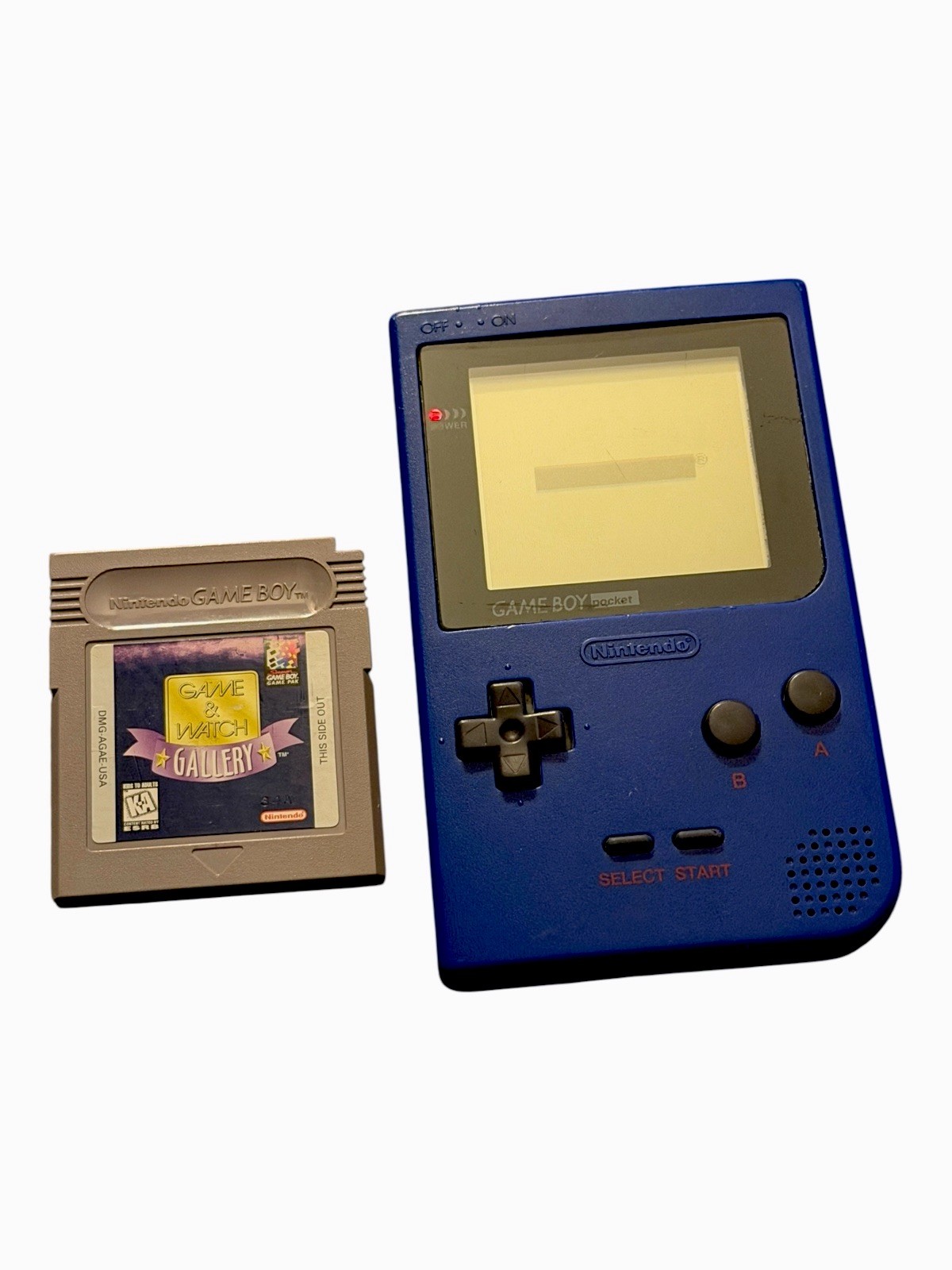 Nintendo Game Boy Pocket Blue Bundle Game Watch Gallery Tested Working