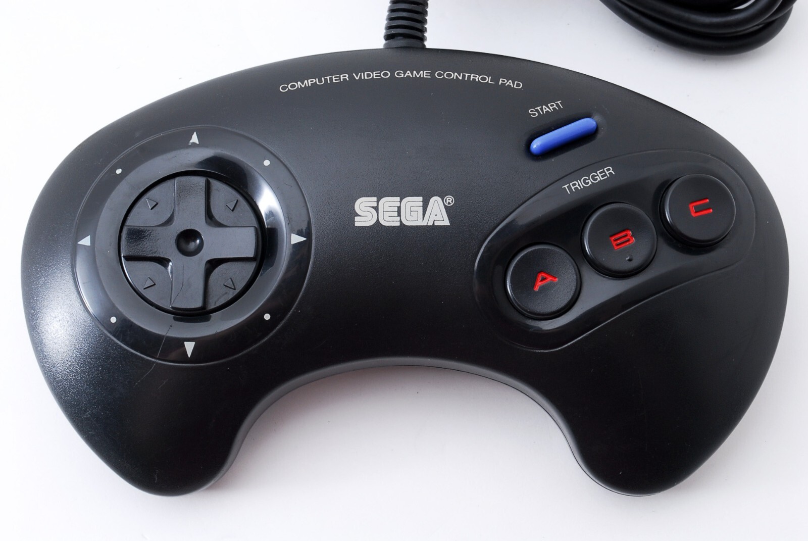 Sega Genesis Mega Drive MD Console HAA-2510 Black w/Out Run Set Tested Japan JP