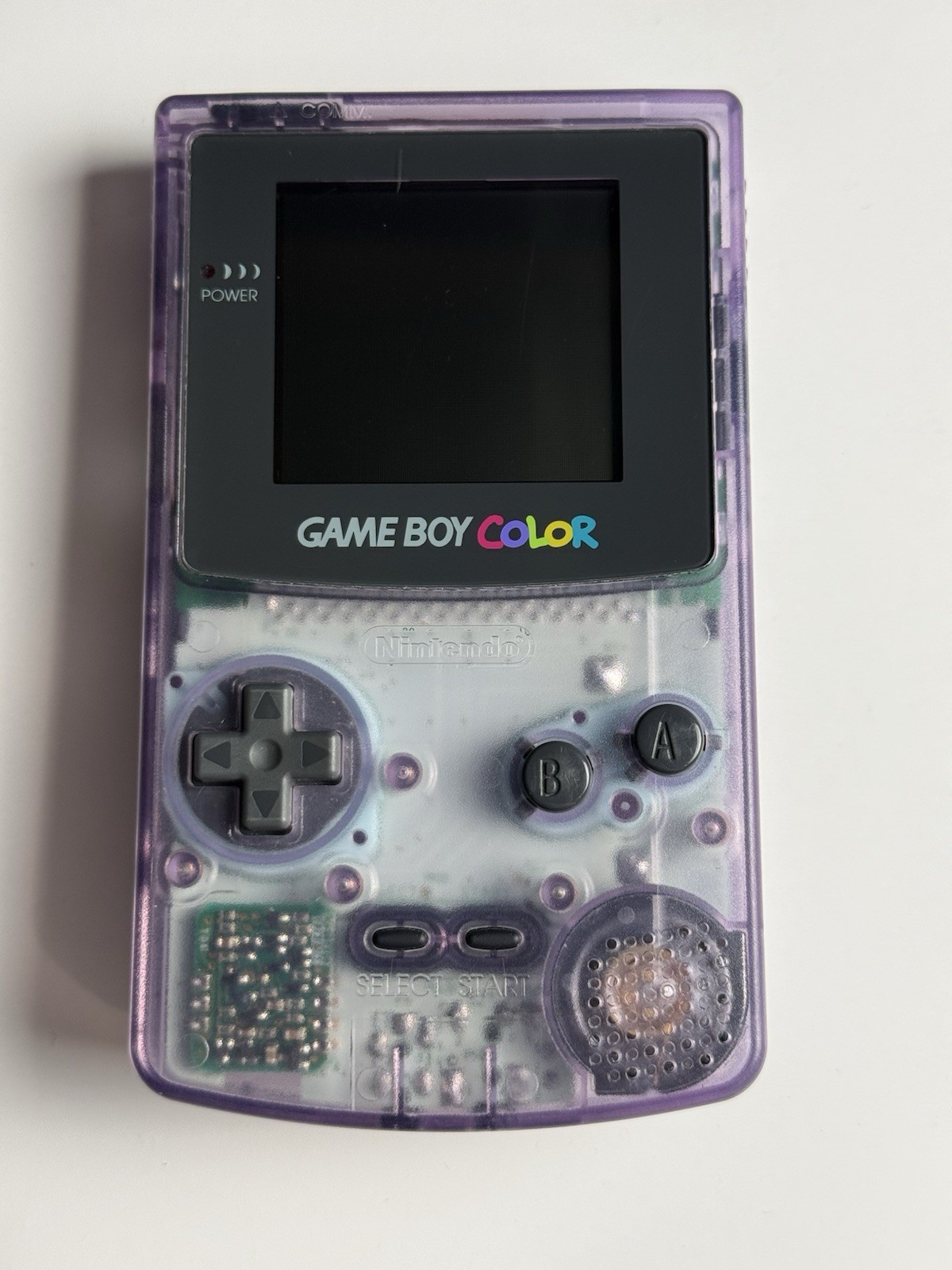 Nintendo Game Boy Color – Atomic Purple No Battery Cover Tested And Working