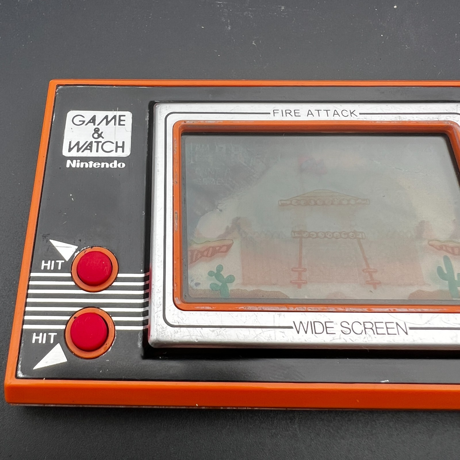 Nintendo Game & Watch FIRE ATTACK ID-29 Wide Screen 1982 [JUNK] Tested Works