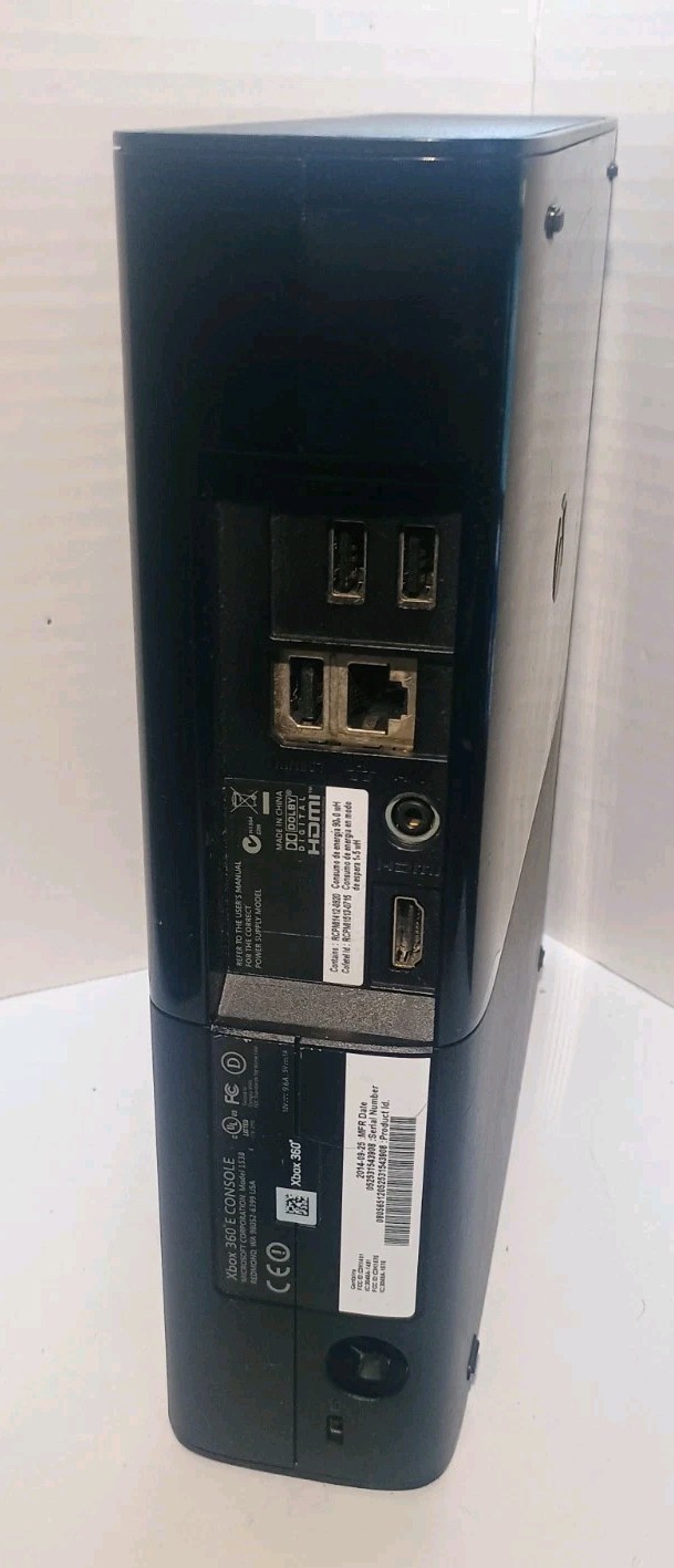 Microsoft Xbox 360 E Console Only Model 1538 Black