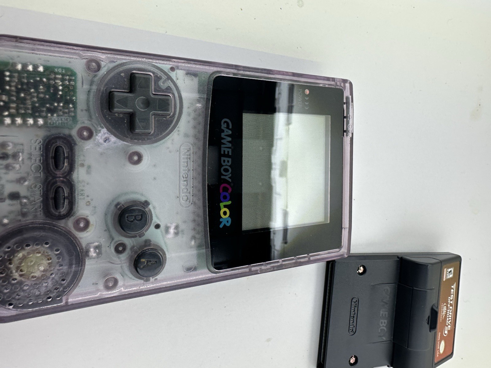 Nintendo GameBoy Color Atomic Purple W 3 Games Tony Hawk Men In Black Test Drive