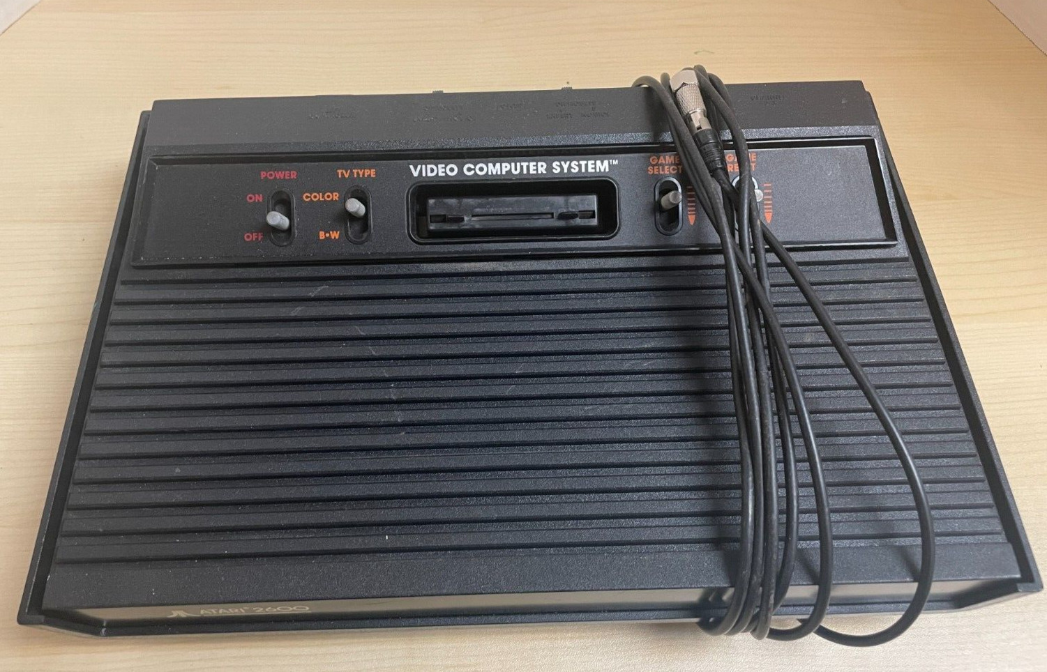 Atari 2600 4 Switch Vader Console with 2 joysticks and 5 games
