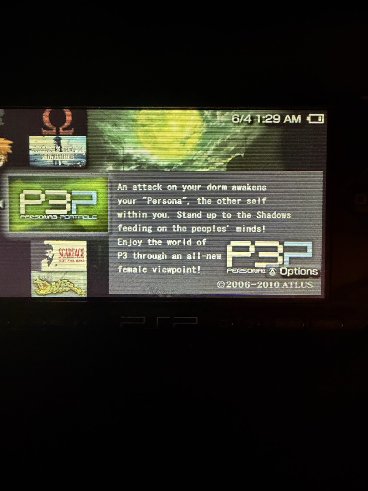 Sony PSP 3001 Portable Handheld Console System Black (games Included)