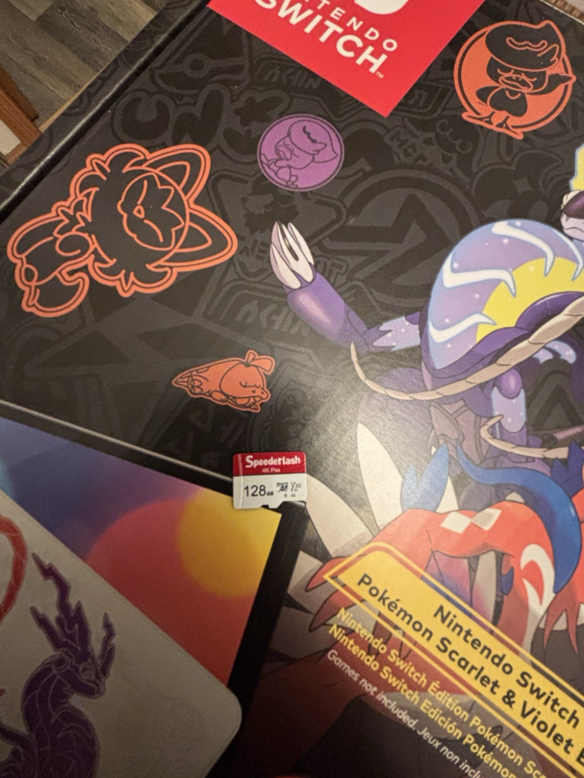 Nintendo Switch OLED Scarlet and Violet Edition Bundle and More Read Description