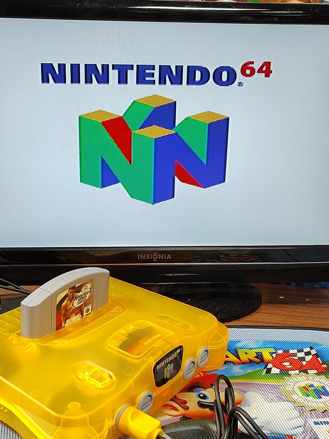 🔥Nintendo N64 Console Transparent Neon Orange Bundle Region Free🔥