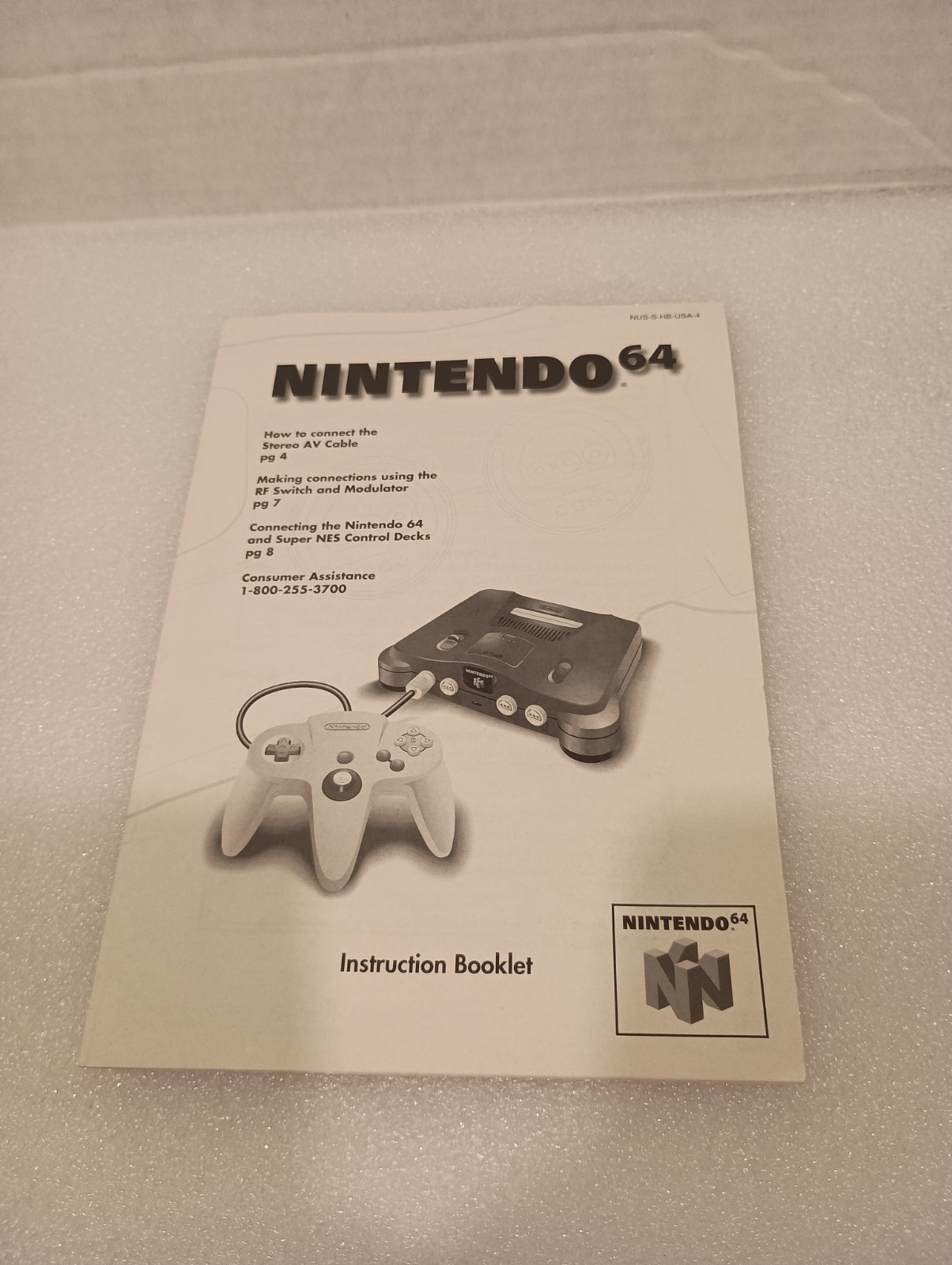 Nintendo 64 Console N64 CIB in box – Tested Working – Loose stick on Controller