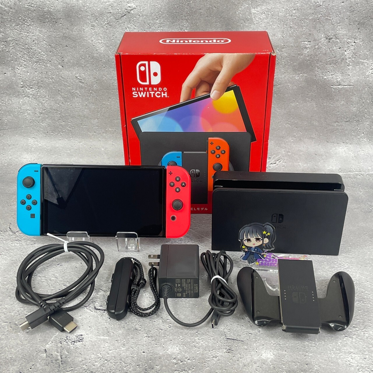 Nintendo Switch 64 GB OLED Console White Neon Red & Blue Zelda Pokémon Splatoon