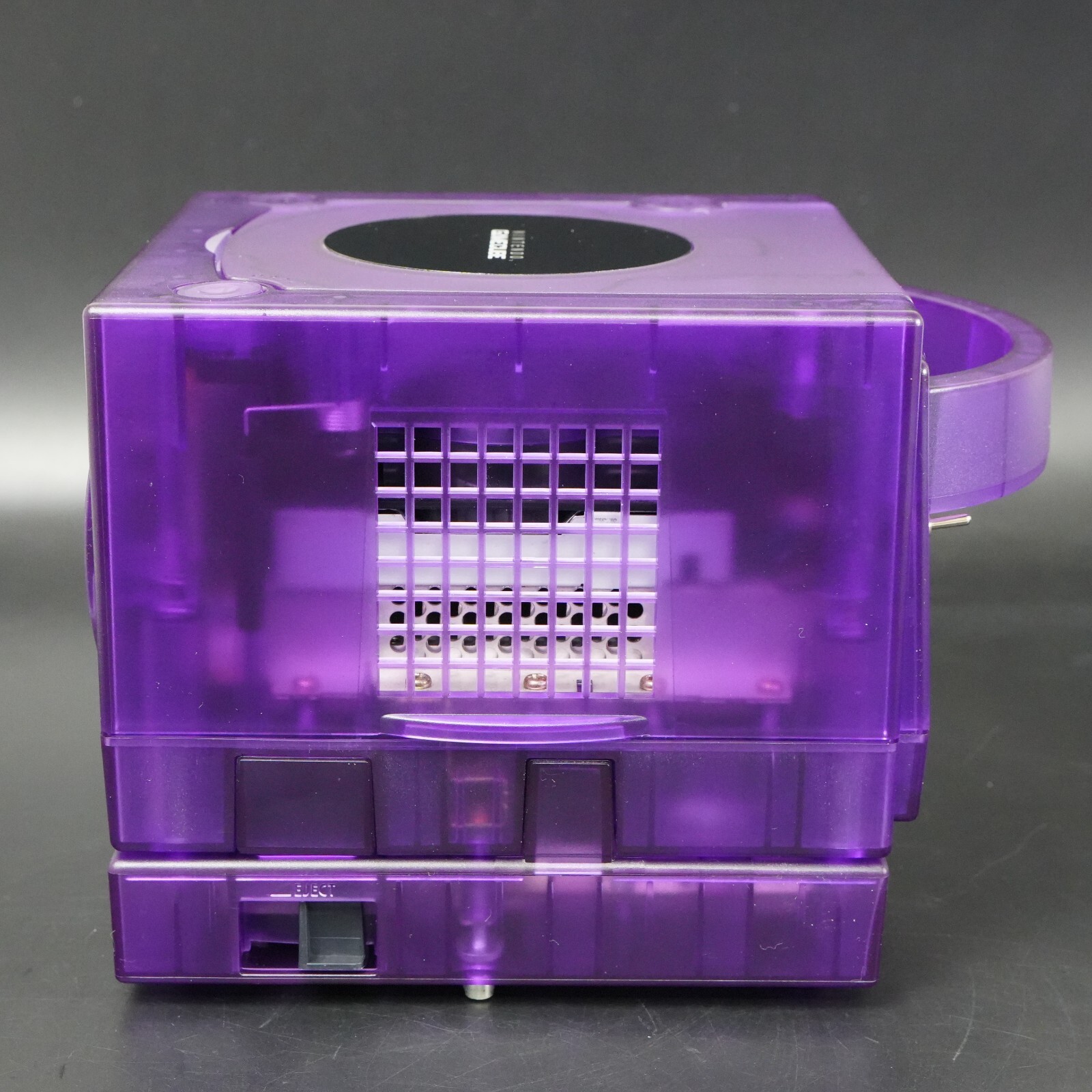 Nintendo GameCube Clear Purple Shell NTSC U-C/J Region Switch Mod w/GB Player