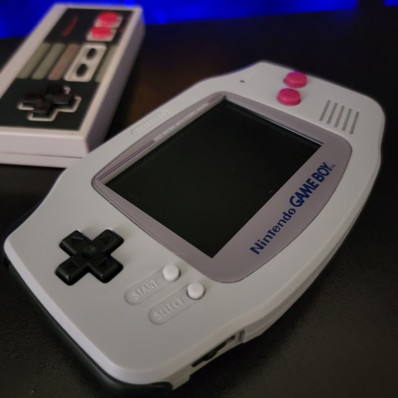 Nes Game Boy Advance GBA iPS LCD USB-C 1800 mAh Rechargeable Battery