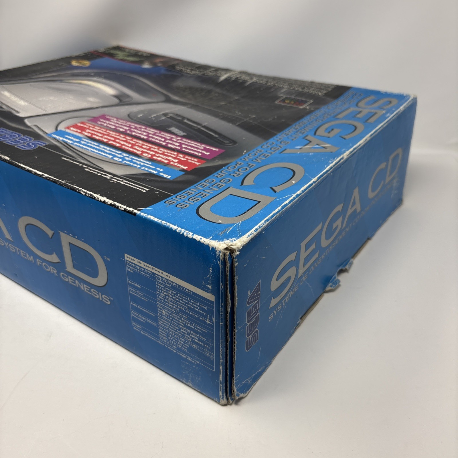 EMPTY BOX Sega CD Console System Original Box Only w/ Manual – NO CONSOLE