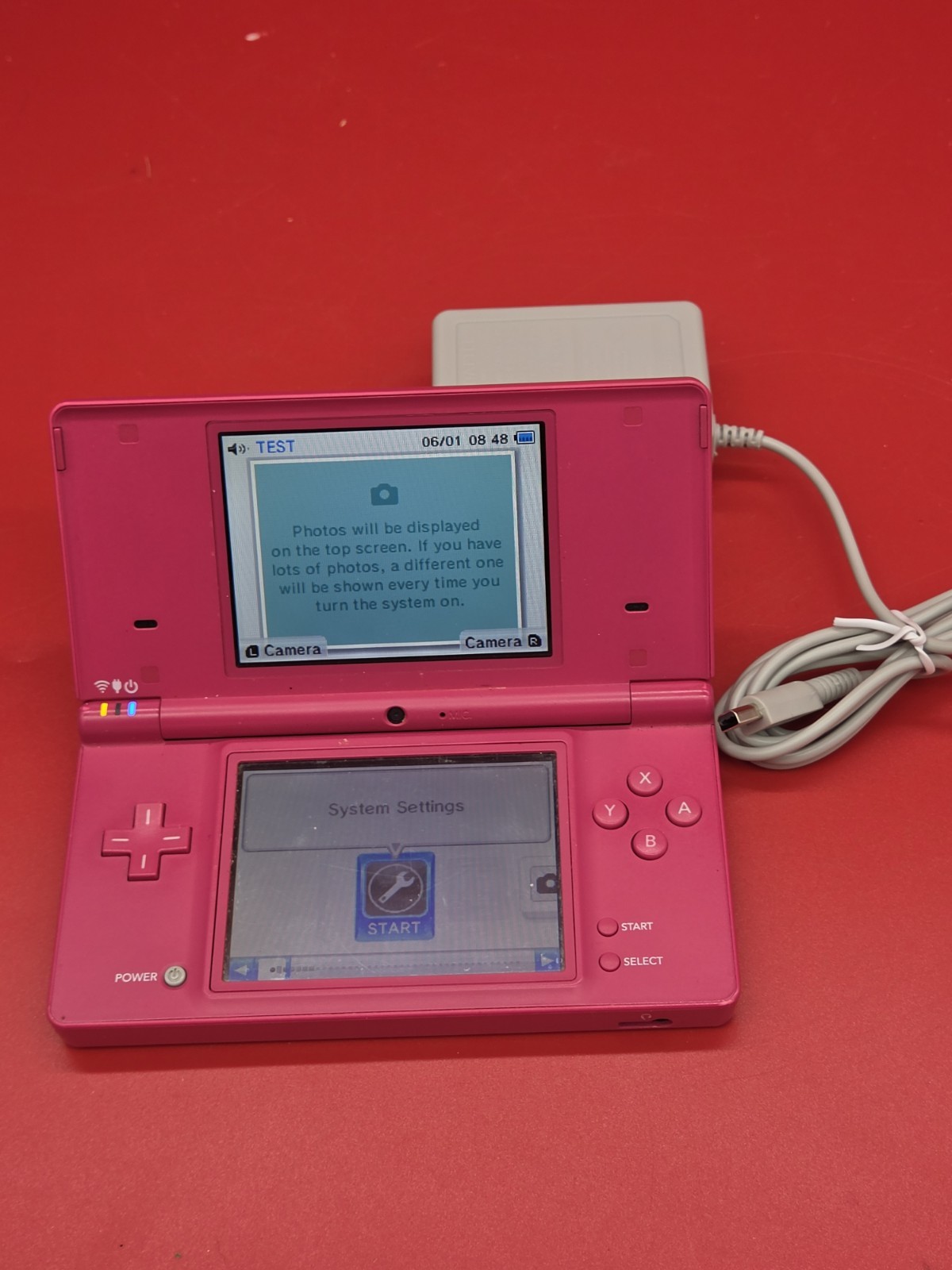 Nintendo DSi Pink Console TWTL-001 Handheld System Camera WiFi With Charger