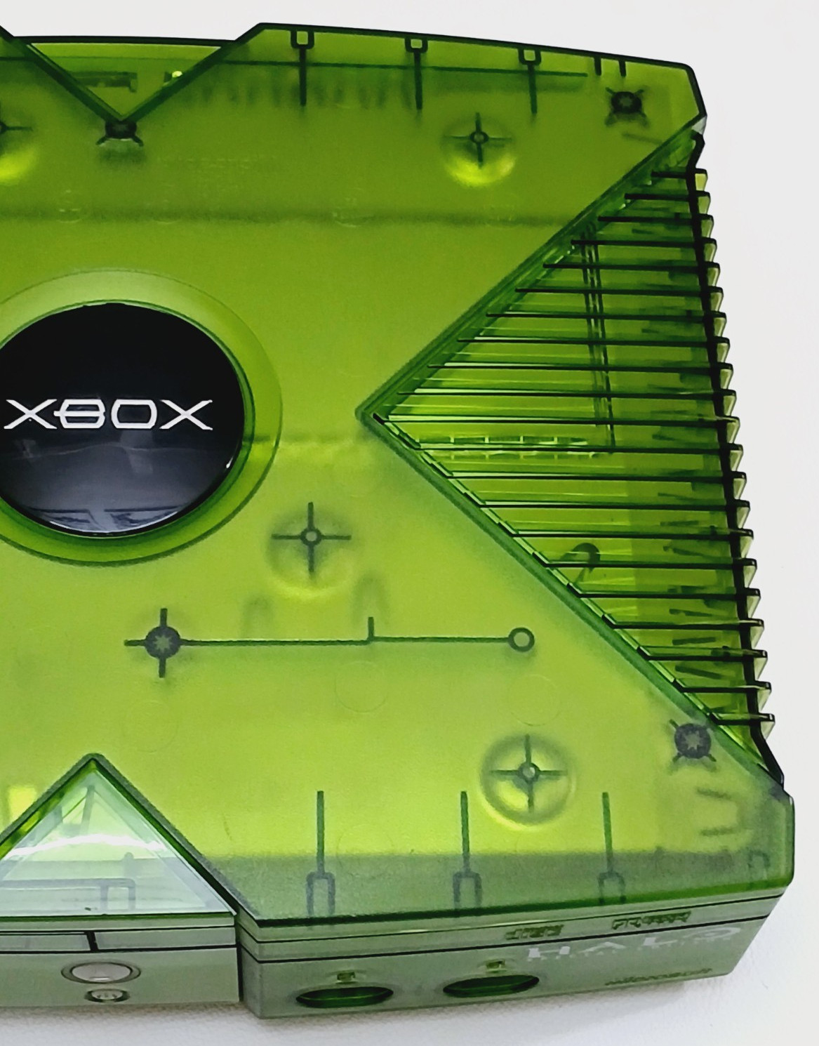Microsoft Original Xbox Halo Special Edition Console Green – For Parts