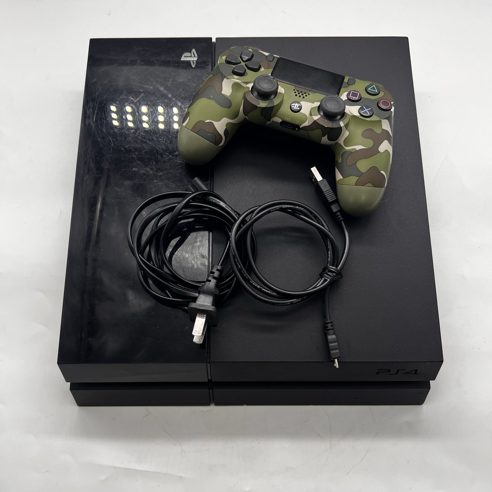 Sony Playstation 4 500GB Black Console PS4 W/ Controller & Cords Tested & Ready