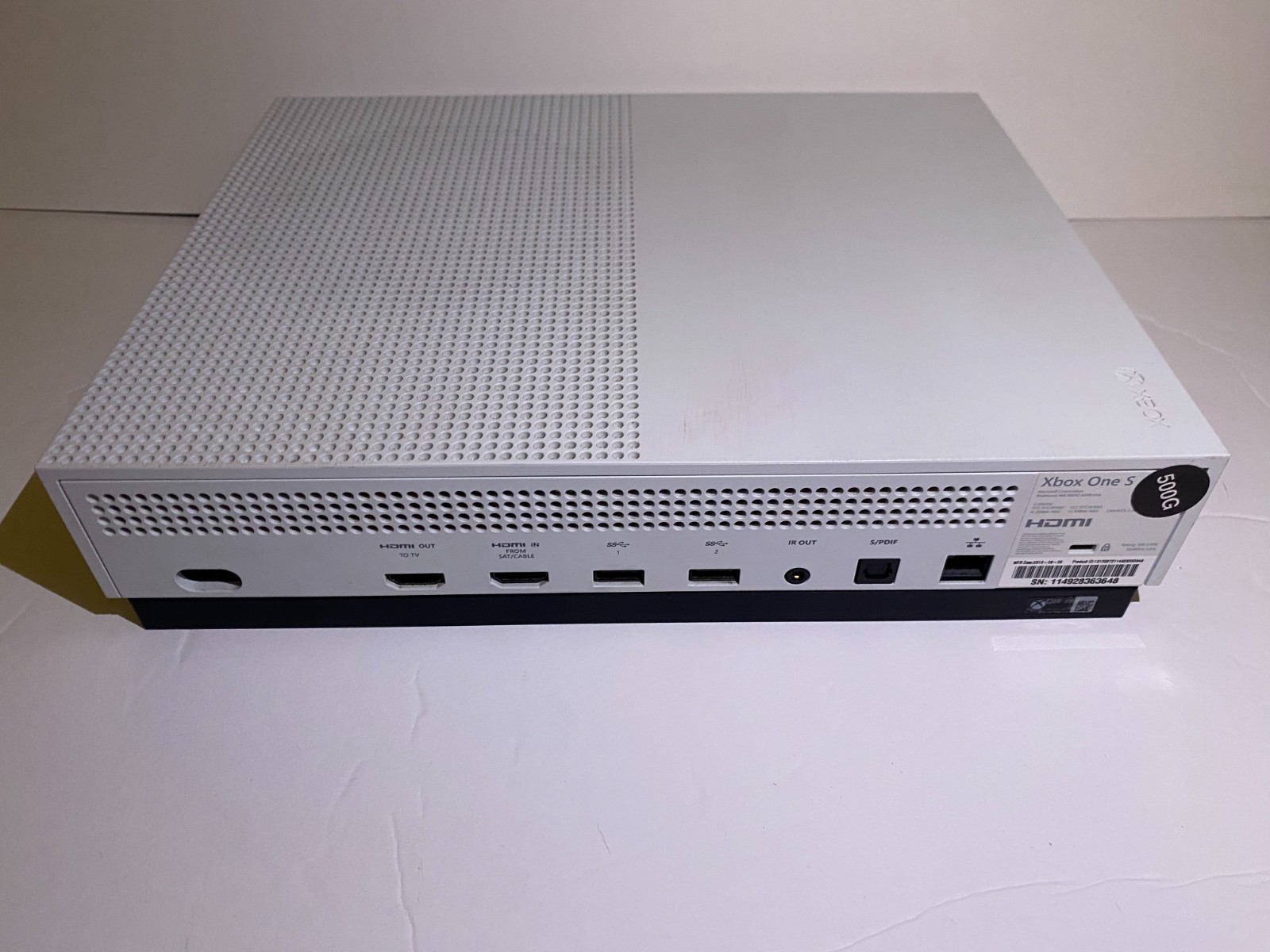 Microsoft Xbox One S 500GB Console – White – READ DESCRIPTION